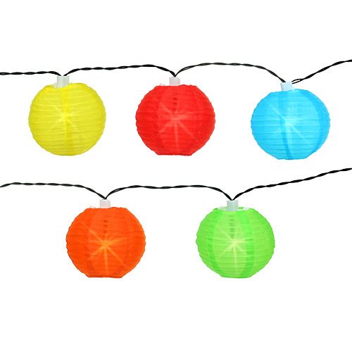 Floristik24 China lanterns with 20 LEDs multicolored 9.5m