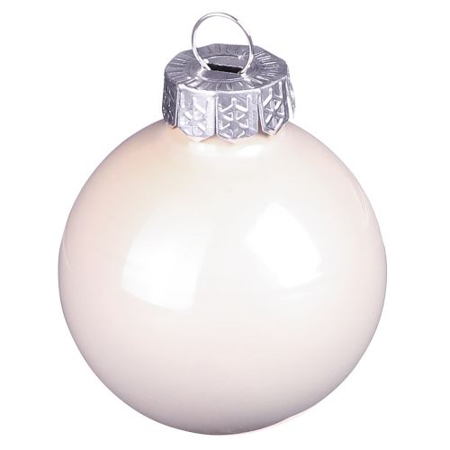 Christmas tree balls glass tree balls Berry Mix Ø5cm 24 pcs Berry Pink Beige cream shiny | Floristik24.ie