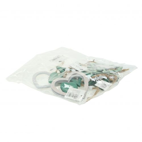 Product Christmas tree decorations mix green, white 10cm 9pcs