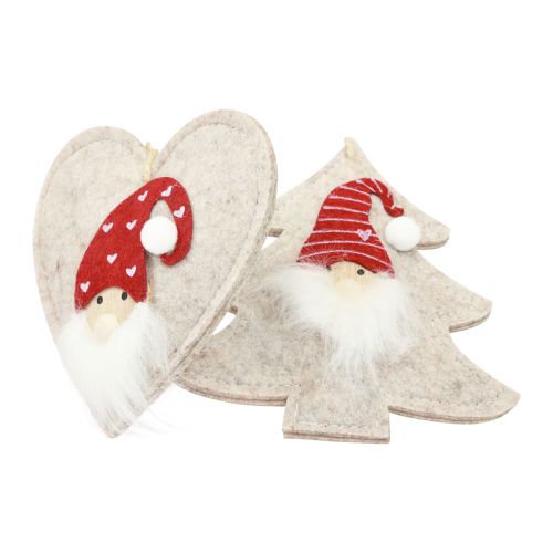 Floristik24 Christmas tree decoration gnome Christmas gnome 13-15cm 6 pcs