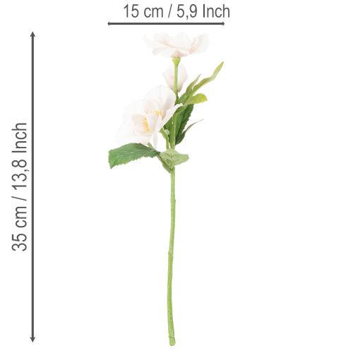 Artificial Christmas rose bunch, Christmas bouquet, 35cm, 6 pieces | Floristik24.ie