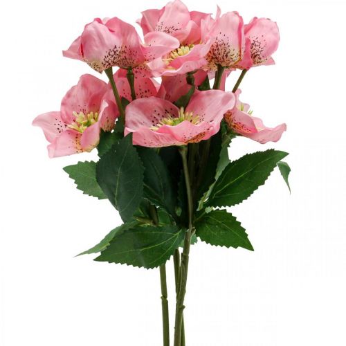 Christmas rose, lenten rose, hellebore, artificial plants pink L34cm 4pcs