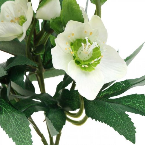 Floristik24 Christmas roses white decorative bouquet artificial flowers Christmas arrangement 27cm