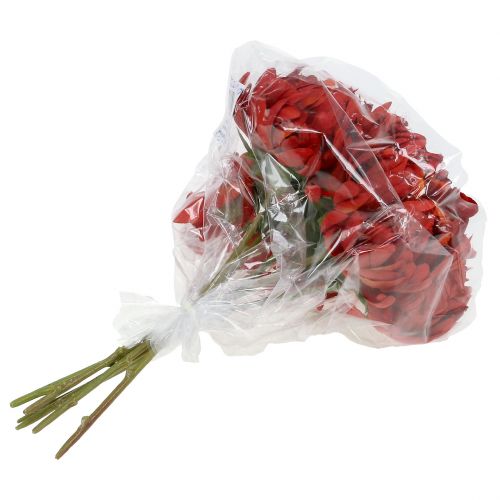 Floristik24 Chrysanthemum Bouquet Vermilion 28cm 6 pcs