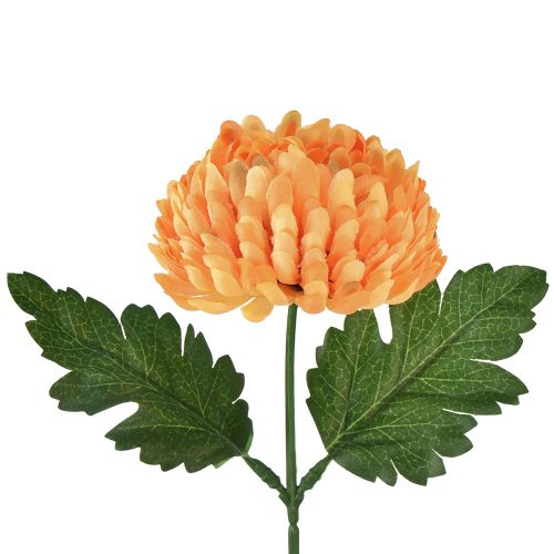 Artificial Flower Chrysanthemum Orange Ø7cm 18cm 4pcs