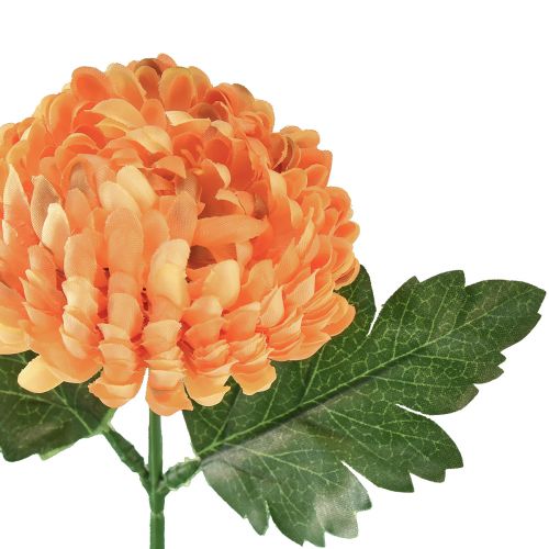 Product Artificial Flower Chrysanthemum Orange Ø7cm 18cm 4pcs