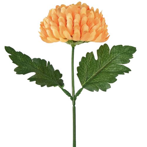 Product Artificial Flower Chrysanthemum Orange Ø7cm 18cm 4pcs