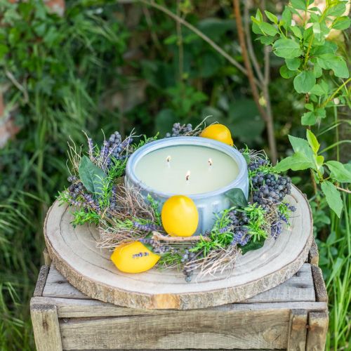 Product Citronella candle in pot Scented candle lemon Ø18cm H8cm