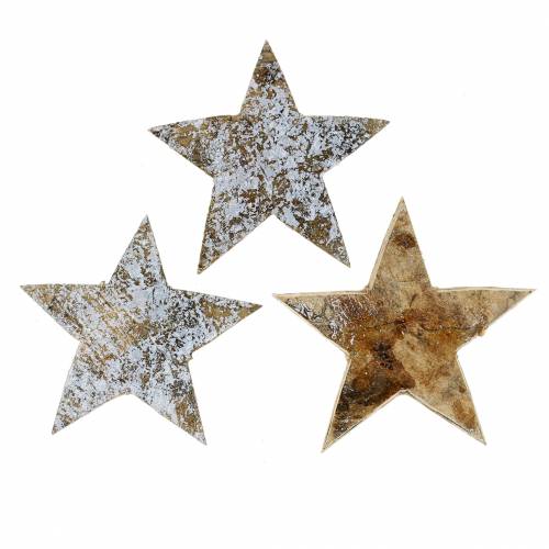 Coconut star white gray 5cm 50pcs Advent stars scattered decoration
