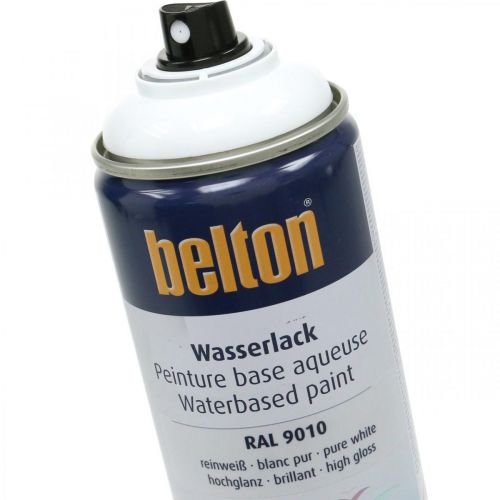 Product Belton free water-based paint white high gloss spray pure white 400ml