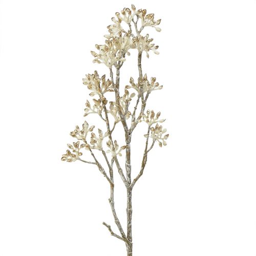 Floristik24 Decorative branch white gold cornus branch artificial branch 48cm