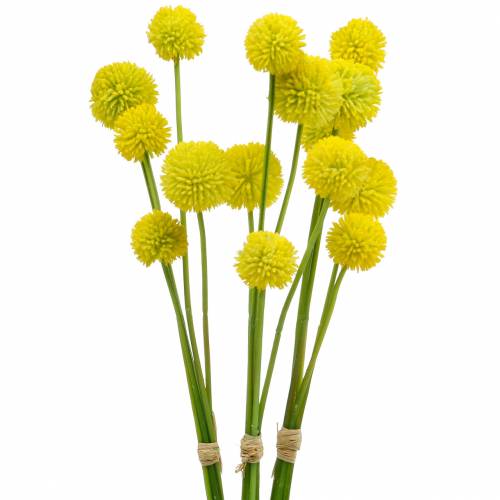 Drumsticks Craspedia Yellow Artificial Garden Flower Silk Flowers 15pcs