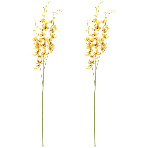 Product Artificial Cymbidium orchid as a flower stem for elegant decoration, 95cm, 2 pieces