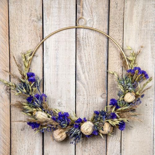 Floristik24 DIY Box Dried Flowers Loop Meadow Flowers Dried Ø35cm