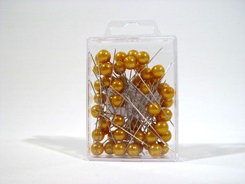 Floristik24 Pearl head needle Ø 10mm 60mm 50pcs gold
