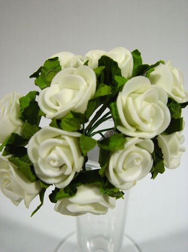 Floristik24 Mini roses white (144 pcs.)