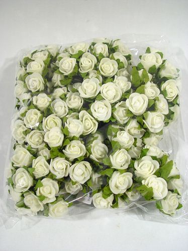 Floristik24 Mini roses white (144 pcs.)