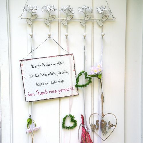 Floristik24 Vintage hook rail 44cm x 14cm