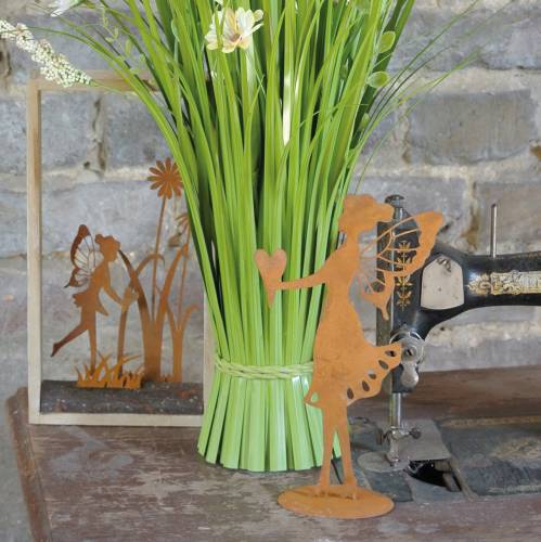 Floristik24 Decorative figure Elf Edelrost H24cm