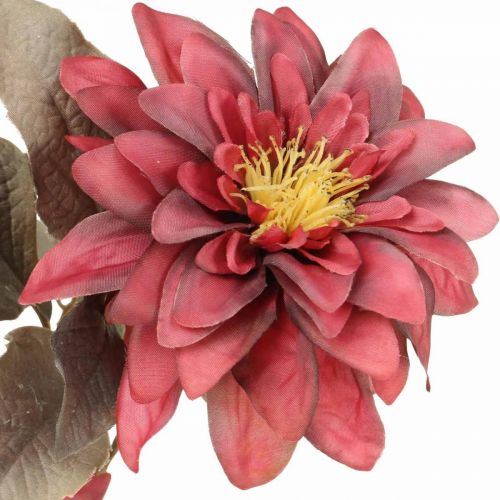 Floristik24 Artificial flower dahlia red, silk flower autumn 72cm Ø9/11cm