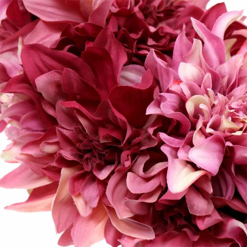 Product Dahlia blossom wreath old rose, mallow Ø42cm