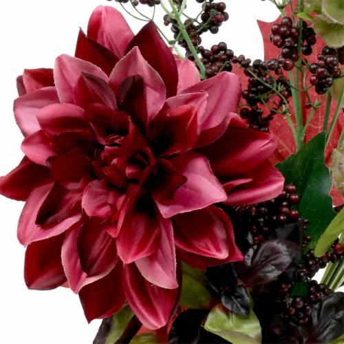 Floristik24 Artificial decorative bouquet with dahlia and berries lilac 45cm