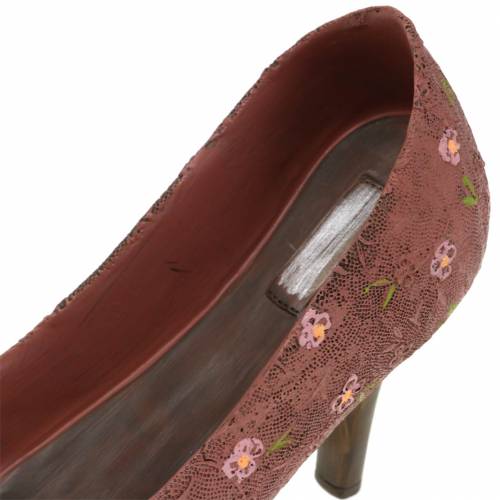 Floristik24 Decorative shoe plant shoe pump brown 24cm × 8cm H13.6cm