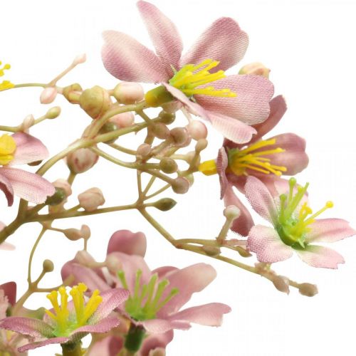 Product Decorative branch with flowers artificial pink Daphne branch 110cm 3pcs
