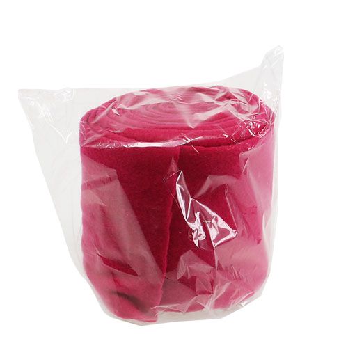 Floristik24 Decorative fleece pink 15cm 5m