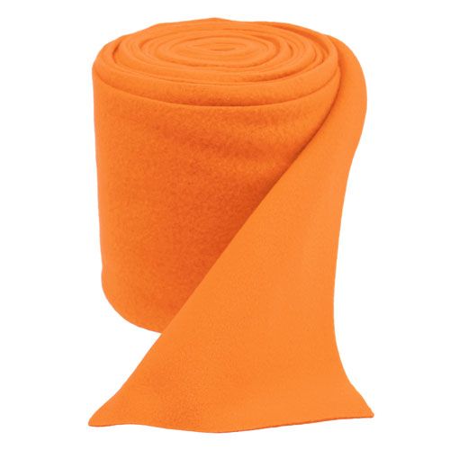 Floristik24 Decorative fleece orange 15cm 5m