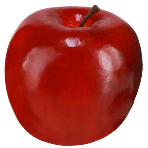 Product Decorative Apples, Red, Glossy, Artificial, 7.5cm, Set of 6, Autumn Decoration