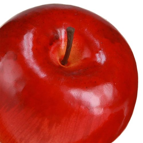 Product Decorative Apples, Red, Glossy, Artificial, 7.5cm, Set of 6, Autumn Decoration
