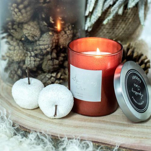 Floristik24 Decorative apples white with glitter 5.5–6.5cm 12pcs