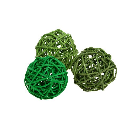Floristik24 Deco balls green mix Ø5cm 36p