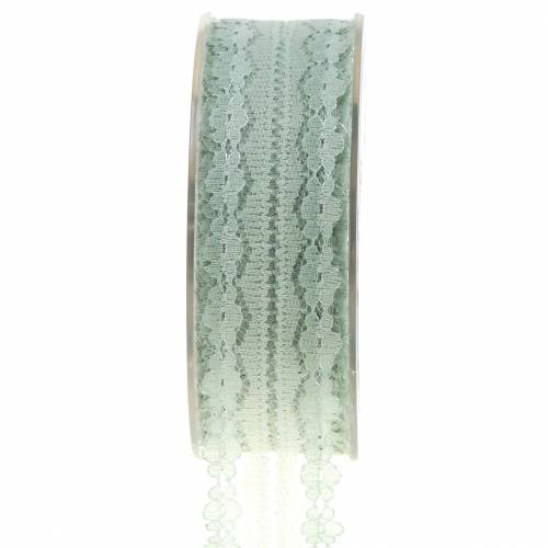 Floristik24 Decorative ribbon lace gray 30mm 20m