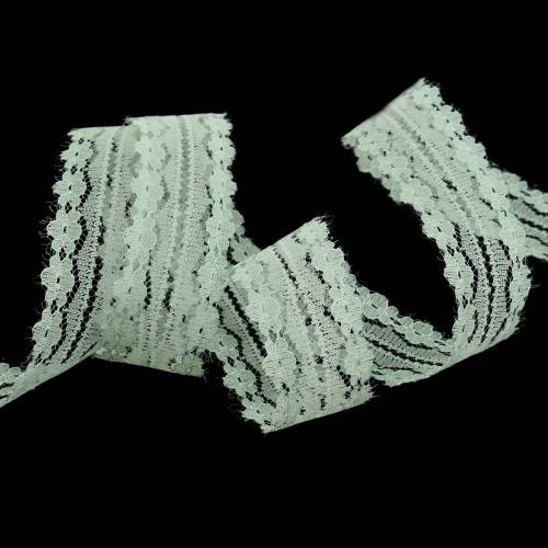 Product Decorative ribbon lace gray 30mm 20m