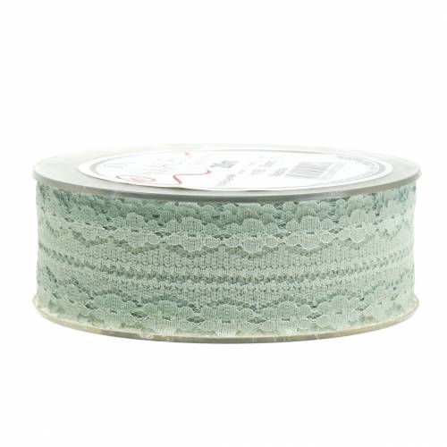 Floristik24 Decorative ribbon lace gray 30mm 20m