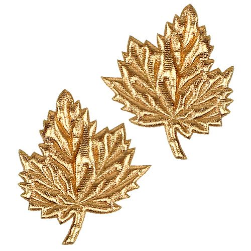 Floristik24 Decorative leaves made of silk 5cm gold 60p