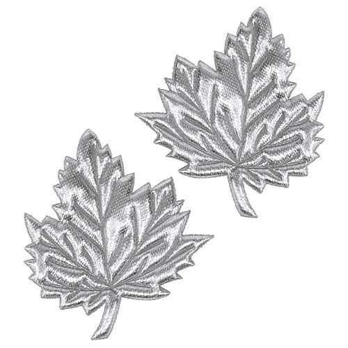 Product Deco leaves made of silk 5cm silver 60p