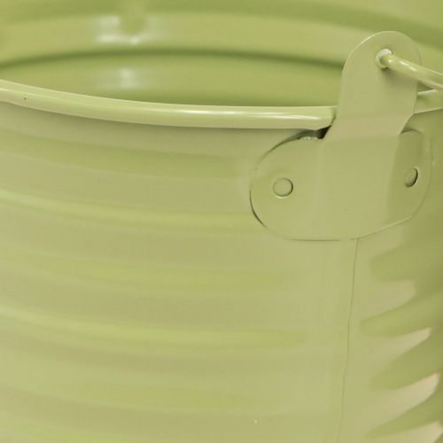 Product Decorative Bucket Metal Plant Pot Handle 4 Colors Ø11cm 8 Pcs