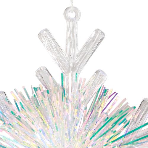 Product Decorative ice crystal snowflake for hanging Ø15cm 3pcs