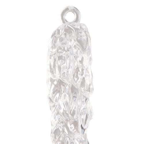 Product Decorative icicles for hanging winter decoration clear 18.5cm 3pcs