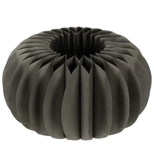 Pumpkin honeycomb paper table decoration, foldable, round, 34cm, 2 pieces