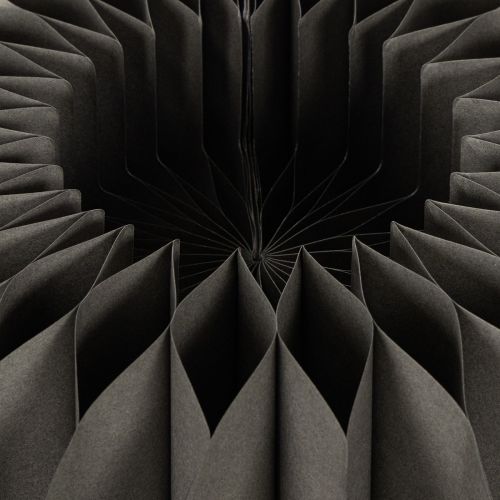 Pumpkin honeycomb paper table decoration, foldable, round, 34cm, 2 pieces | Floristik24.ie