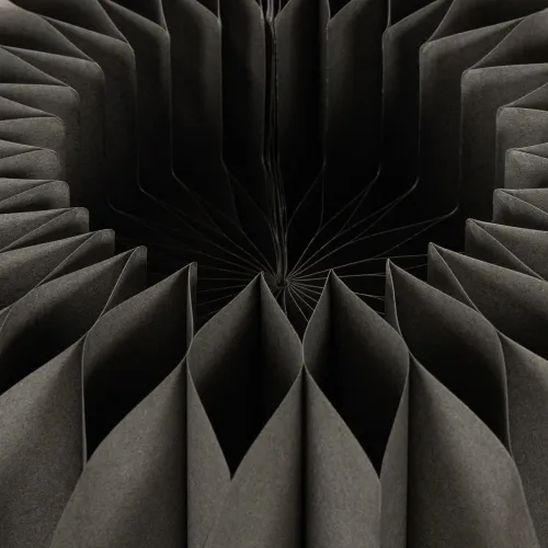 Pumpkin honeycomb paper table decoration, foldable, round, 34cm, 2 pieces | Floristik24.ie