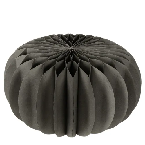 Pumpkin honeycomb paper table decoration, foldable, round, 34cm, 2 pieces | Floristik24.ie