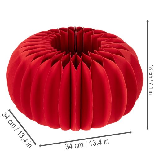 Honeycomb paper pumpkin decoration paper 34cm 2pcs | Floristik24.ie