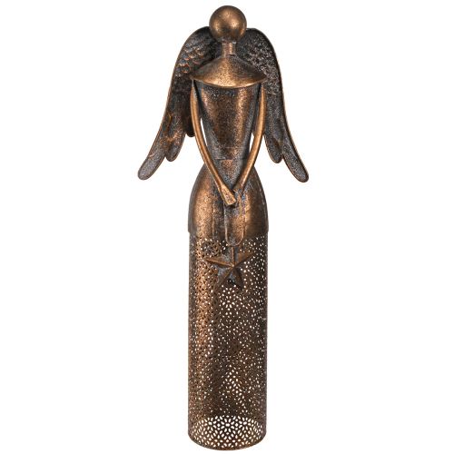 Floristik24 Decoration Angel with Star Metal Christmas Bronze H52cm