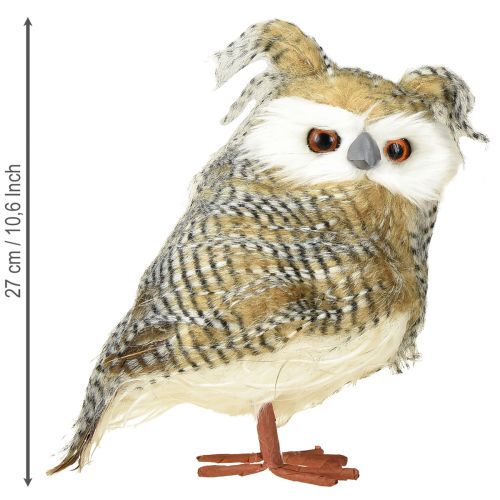 Product Decorative owl, autumn, forest animal, winter decoration H27cm
