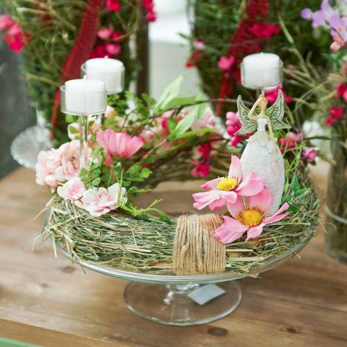 Floristik24 Deco figure elf white 12cm 2pcs